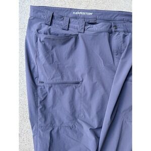 Duluth Trading Flexpedition Cargo Pants Mens 48x32 Dark Gray Relaxed Fit Hiking
